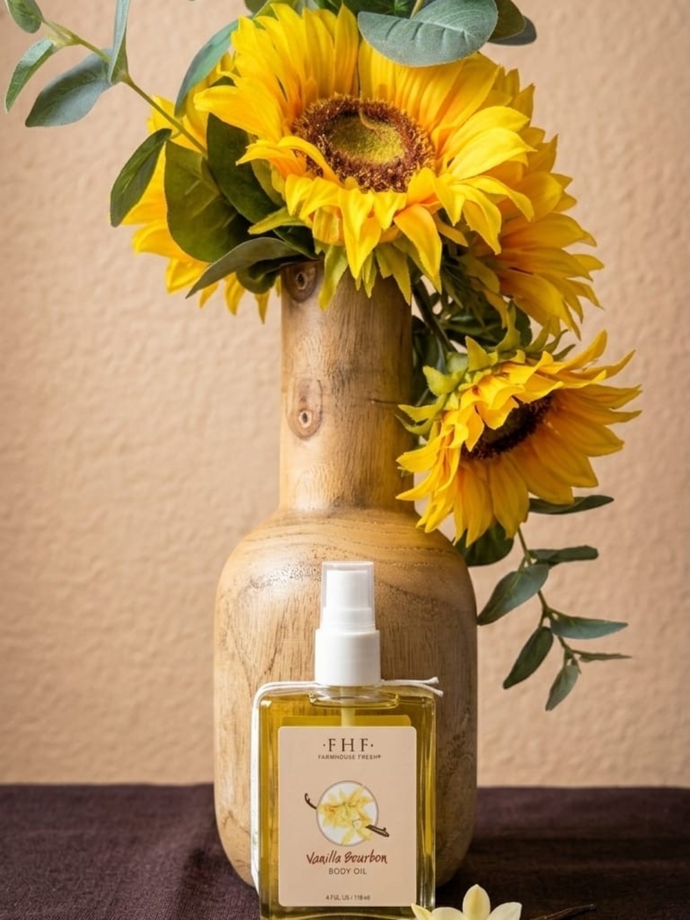 Farmhouse Fresh Vanilla Bourbon Body Oil — Yellow